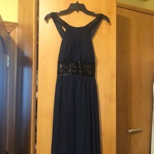 Gorgeous formal dress with sparkly belt detail